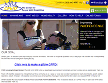 Tablet Screenshot of cpwd-ilc.org